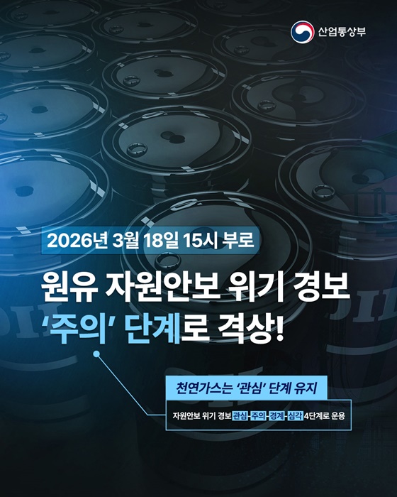 원유 안보 위기 ‘주의’ 격상, 비축유 방출 등 수급 안정 착수